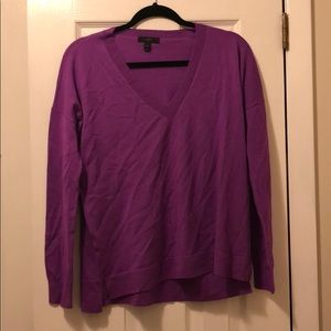 Jcrew long sleeve sweater size xs v neck purple